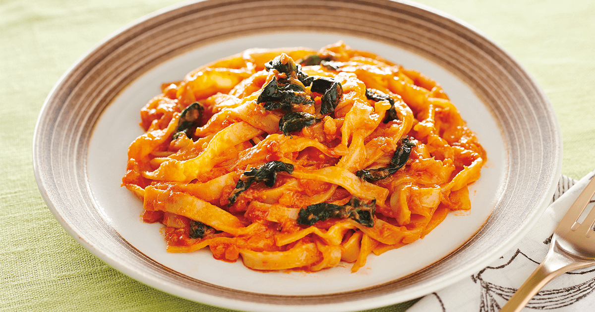 生パスタサーモントマトクリームフェットチーネ 生協 コープ Coop の宅配パルシステム